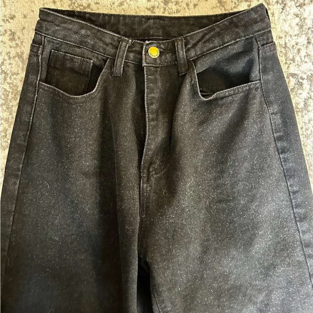 SHEIN black boyfriend distressed jeans - Picture 9 of 14